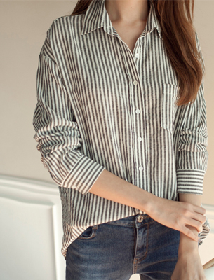브리즈 stripe shirt (1col)